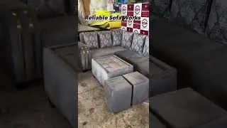 #039 Corner Sofa grey colour #furniture #shorts