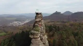 Kletterer am Asselestein