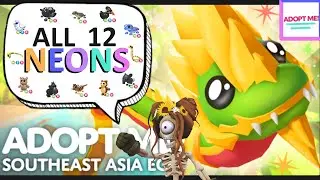 ✨ All NEON Pets from the Southeast Asia Egg with TRICKS! - Adopt Me (Roblox) ♡