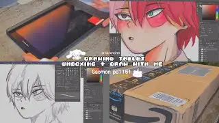 drawing tablet unboxing + review 🦋✨[Gaomon PD1161]