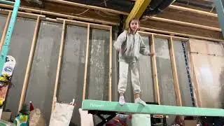 How to do a cartwheel on balance beam  