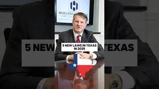 Here are five new laws in Texas in 2025. Let me know what you think in the comments #Lawyer #Texas