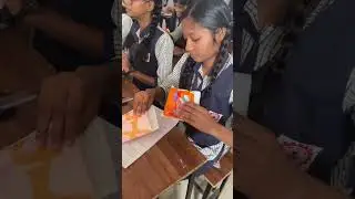 Napkin Distribution In School || Menstrual Health & Hygiene Session #shorts
