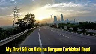 My first 50+ km cycle ride on Gurgaon Faridabad Highway || GFR || solo ride || Beparwah parinda