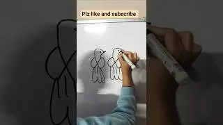 Parrot 🦜 Drawing step by step#trending