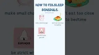 How to fix sleep schedule | Farhinistic