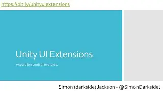 Unity UI Extensions - Accordion control overview
