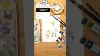 How to Paint White in Watercolor | Duck Painting Without White Paint!