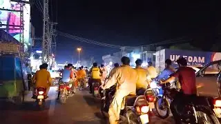 Night Walk at Shalimar Link road Lahore -Travel in Pakistan