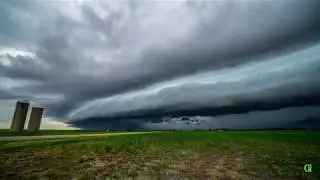 Shelf Cloud Timelapse Mendota, IL 06-30-2019