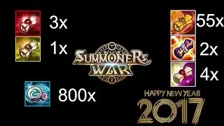 SUMMONERS WAR: New Year Summoning! (Mystical scrolls, light and dark scroll, legendary summons)