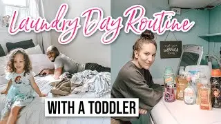 ALL DAY LAUNDRY ROUTINE WITH A TODDLER 2020 | EXTREME LAUNDRY MOTIVATION | PATRICIA MARIE