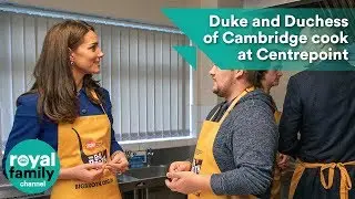 Duke and Duchess of Cambridge cook at Centrepoint