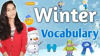 Winter Vocabulary | Winter Related Words | Daily Use Words with Hindi Meaning | Winter Special ||