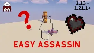 SNEAK to become an INVISIBLE ASSASSIN in MINECRAFT (1.13-1.21.1) in FOUR COMMANDS