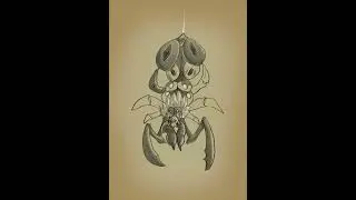My own Bestiary | the Tyrant Widow | #art #digitalart #oc #speedpaint #creaturedesign #spider