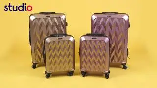 Studio - Chevron 2-Piece Luggage Set #Studio #halfterm #suitcases