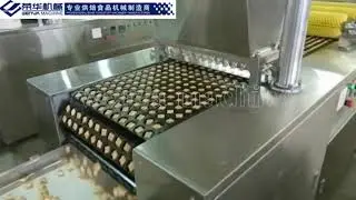 Panda biscuit production line Inject cream or chocolate