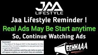Jaa Lifestyle Reminder ! Real Ads May Be Start anytime || Continue Watching Ads