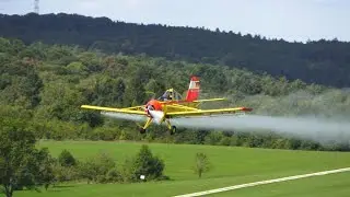 PZL-106AR Kruk / Spr&uuml;heinsatz auf der Hahnweide (OTT 2025)