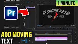 How to Add moving text to video premiere pro (Quick & Easy)
