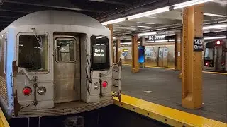 ᴴᴰ R42 meets R179 D train and R46 C train via the D at 145 Street