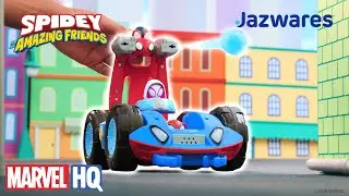 Team Spidey's High-Tech Car vs. Doc Ock and her Octo-Bots! 🐙🤖 | Presented by Jazwares @MarvelHQ