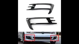 Aftermarket for Fog Light Lamp Cover Bumper Grille Trim For Volkswagen VW Golf 7 MK7 2014-2017 China