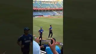 Team India Practice in Dubai cricket stadium #dubai #cricket #cricketstadium