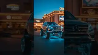 💥💥 Big Body Benz , Watch Da Rims Spin.... 🎵 #mercedesbenz #bigrims #neonlights #rap