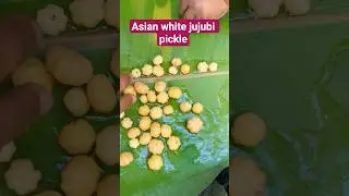 Amazing Jujubi (or boroi) pickle #amazing #fruit #satisfying #villagefood