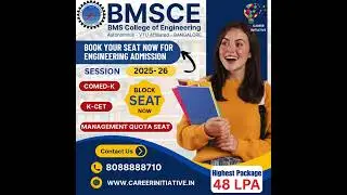 BMSCE Admission 2025 || Fees, Eligibility, Dates & Selection Process#rvce#comedk #bmsce #jeemain2025