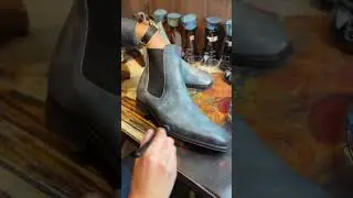 Gifennse | Leather shoe polishing process #Gifennse #dressshoes #shoesole #handcraftedshoes