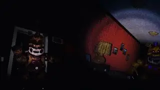 FNAF VR: Help Wanted Nightmare Fredbear Jumpscare VS FNAF 4 Nightmare Fredbear Jumpscare