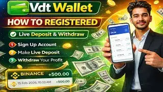 How To Register Vdt Wallet || Crypto Buy Sell || Live Deposit Withdrawal || Crypto Account 