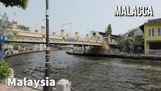 Walk through Jonker St and Dutch Square in Malacca, Malaysia [4K]