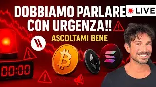 BITCOIN, CRYPTO: DOBBIAMO PARLARE CON URGENZA!! (ASCOLTAMI BENE)