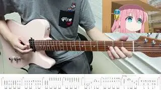 (TAB) 孤獨搖滾 ぼっち・ざ・ろっく!  ED Distortion!! tvsize 結束バンド kessoku band guitar cover by Eric Lo