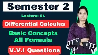 Differential Calculus 2nd Semester | Differential Calculus Basic Concepts