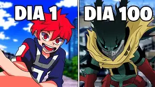 SOBREVIVI 100 DIAS NO BOKU NO HERO DO MINECRAFT - O FILME