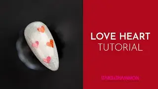Easy Valentine's Love Hearts Nail Tutorial | iZ Beauty Nail Art | CALGEL | PRO COLOUR