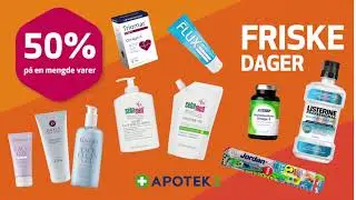 Friske dager hos Apotek 1. Velkommen!
