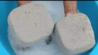 ASMR Relaxing silky smooth paste play dusty black 🖤 powdery dipping crumble in 💦🤤