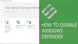 How to Enable or Disable Windows Defender in Windows 10 Creators Update (Build 1703) 💻🛡️🚫