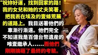 我的女兒和女婿把我扔在沙漠裏，並說道：祝妳回家好運!他們萬萬沒想到...