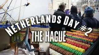 THE HAGUE, HOTEL DANCE PARTY, AND BEACH TRAMPOLINES IN SCHEVENINGEN!