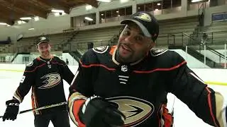 Anaheim Ducks Players Teach UFC Icon Daniel Cormier How to Play Hockey