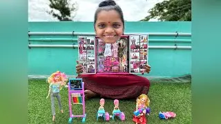 BARBIE DOLL 👧 CARTOON TOY SET 🧸✨ - #vlog #barbiedoll #tamil #trending