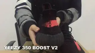 Authentic Adidas Yeezy Boost 350 V2 BY9612 Core Black Red  From  pandaoutlets.ru
