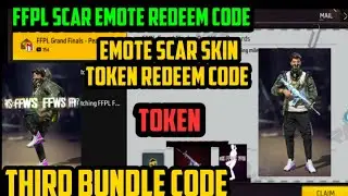 Free Fire FFPL Third Redeem Code FFPL and scar emote Bundle&nbsp;Redeem Code Today Free Fire Redeem code